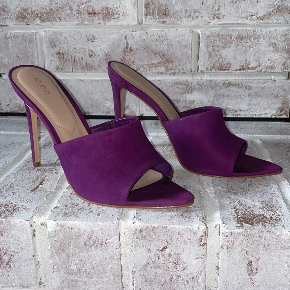 Purple Heeled Mules from Aldo